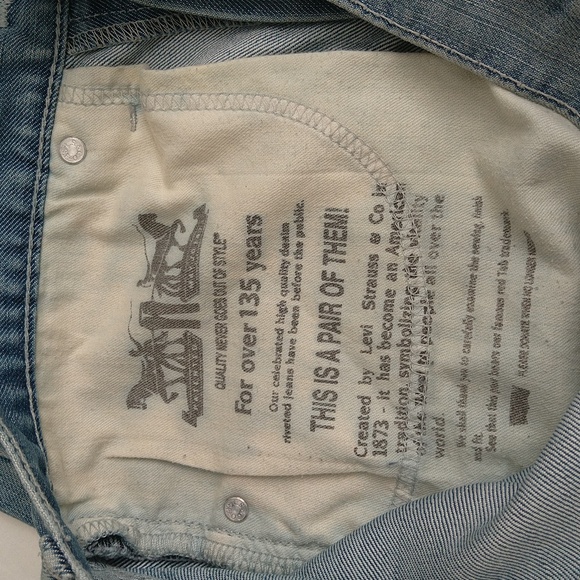 Levi's 511 men's classic slim fit Denim blue jeans 32×32 Mid rise straight leg - Picture 6 of 16